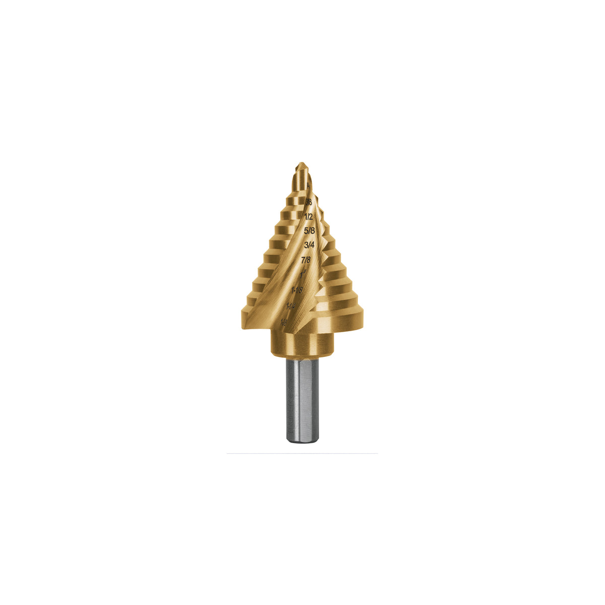 Broca escalonada Truper Gold Step de 10 escalones, 1/4 a 1 3/8 de pulgada