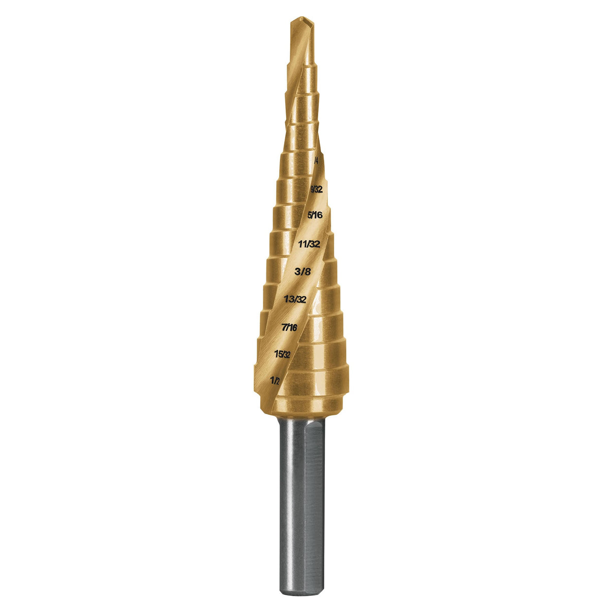 Broca escalonada Truper Gold Step de 13 escalones, 1/8 a 1/2 pulgada