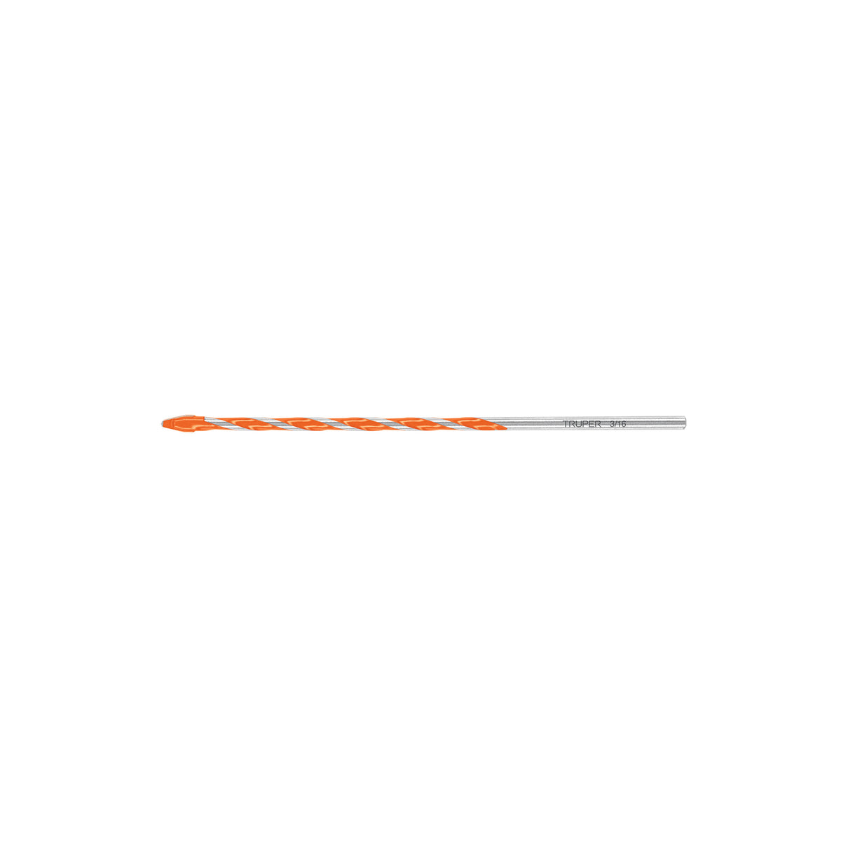 Broca multimaterial Truper con punta de carburo, 3/16 por 6 pulgadas