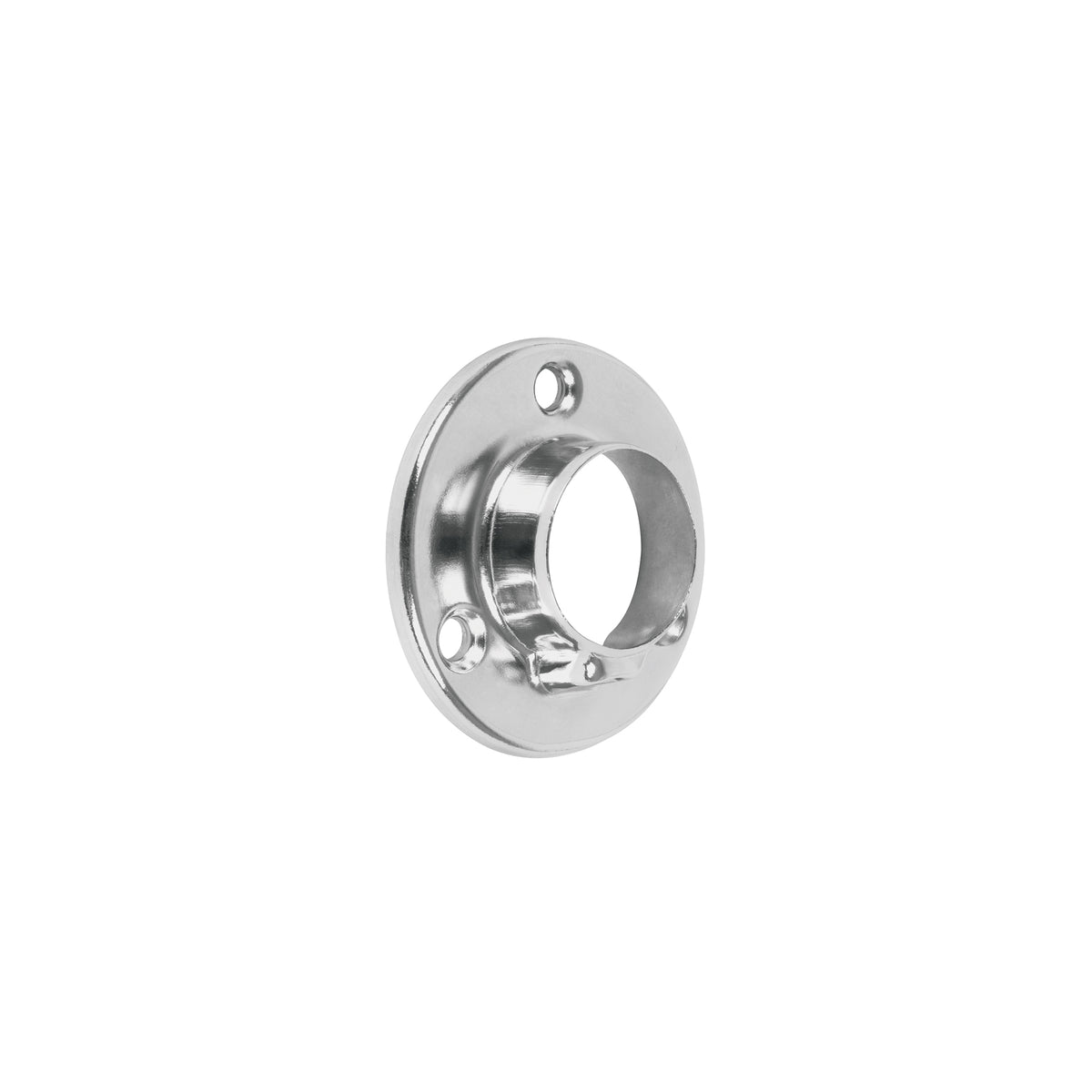 Brida redonda cromada para tubo de closet Hermex BTR-3