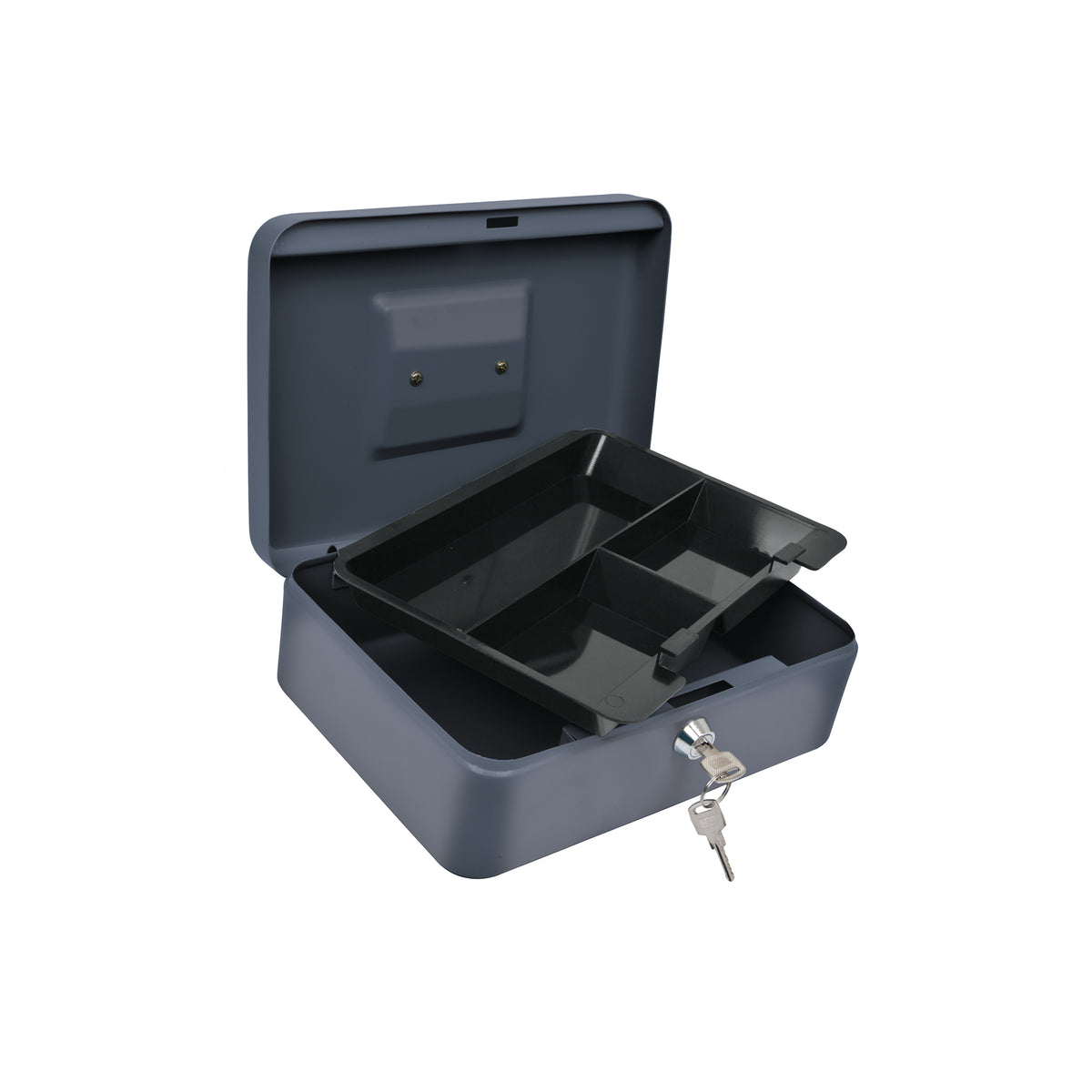 Caja de dinero con llave y charola Hermex CADI-25 de 25 cm
