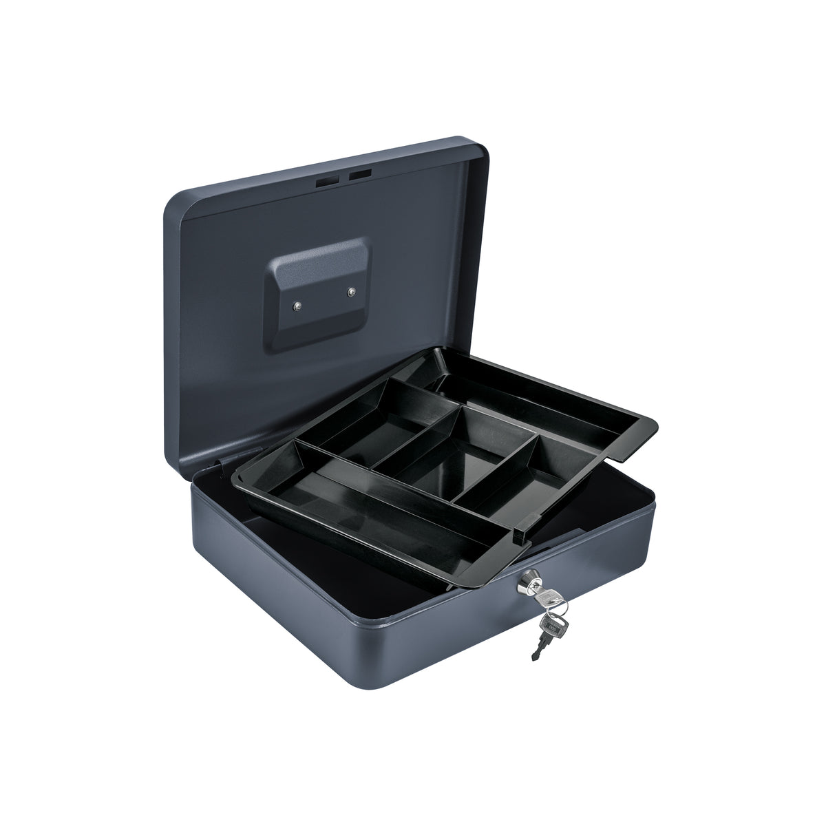 Caja de dinero con llave y charola Hermex CADI-30 de 30 cm