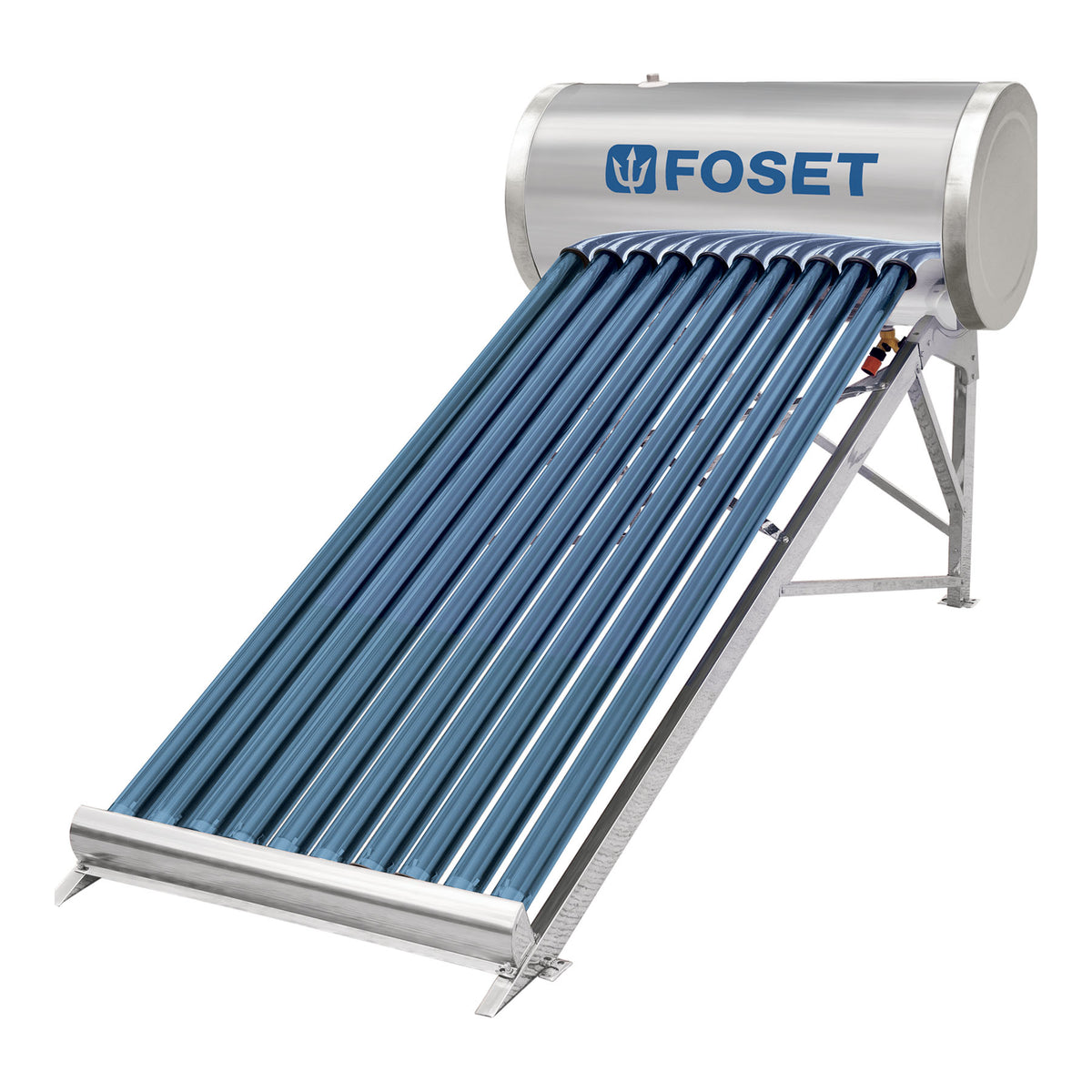 Calentador solar Foset de baja presion, 10 tubos al vacio, 120 litros