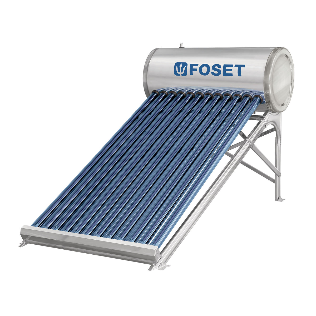 Calentador solar Foset de baja presion, 12 tubos al vacio, 146 litros