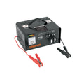 Cargador de baterias Truper de 50 A para 12 volts, con pinzas roja y negra