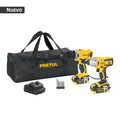 Combo Pretul de 20 V con rotomartillo y destornillador de impacto, baterias y cargador