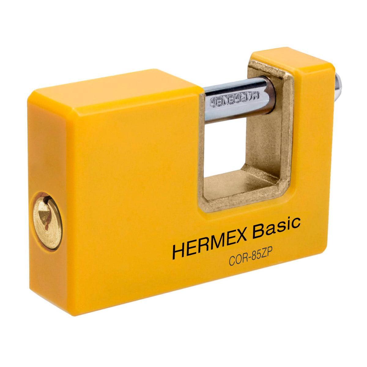 Candado 85 mm Hermex COR-85ZP, candado grande para portón, reja y bodega