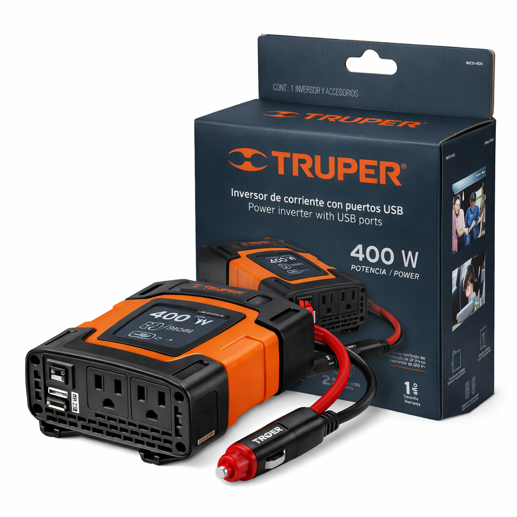 Inversor para auto 400W