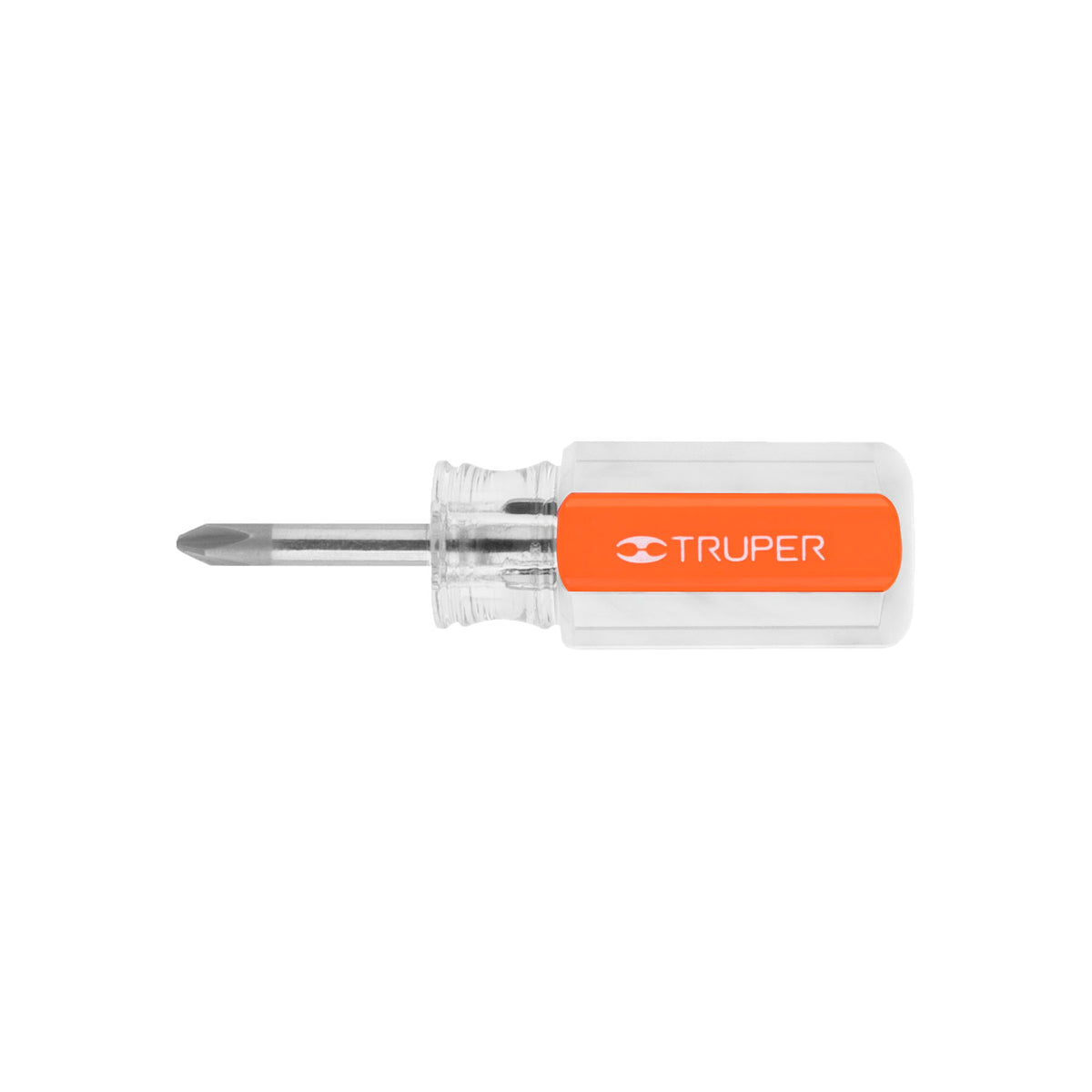 Desarmador de cruz Truper con mango de acetato, punta 1/4 por 1 1/2 pulgadas