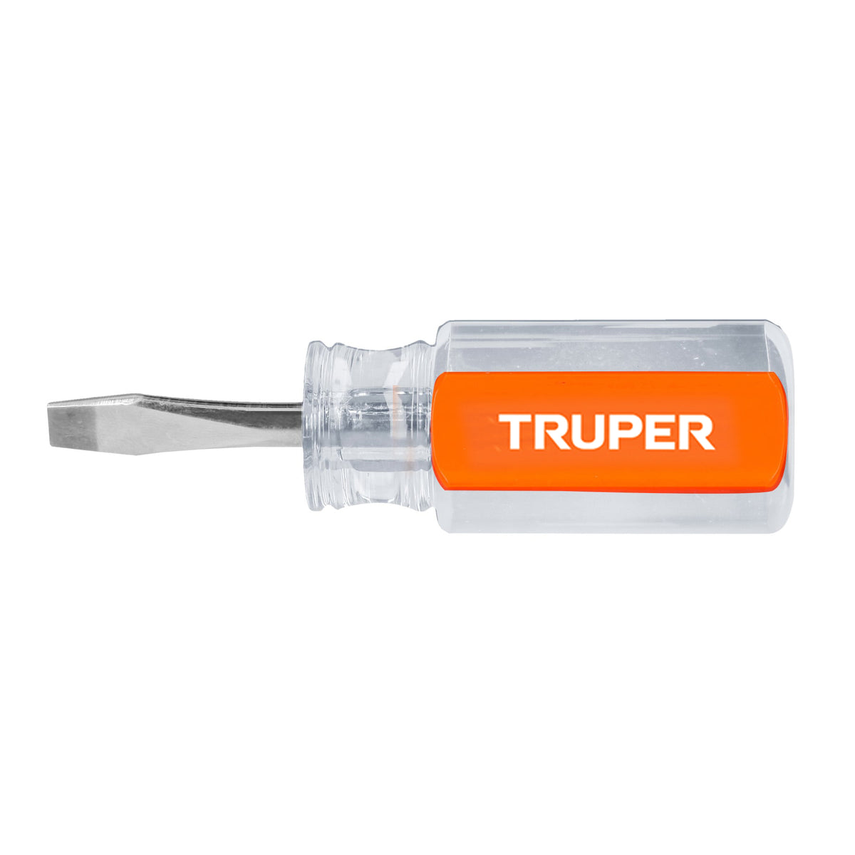 Desarmador plano Truper con mango de acetato, punta 1/4 por 1 1/2 pulgadas