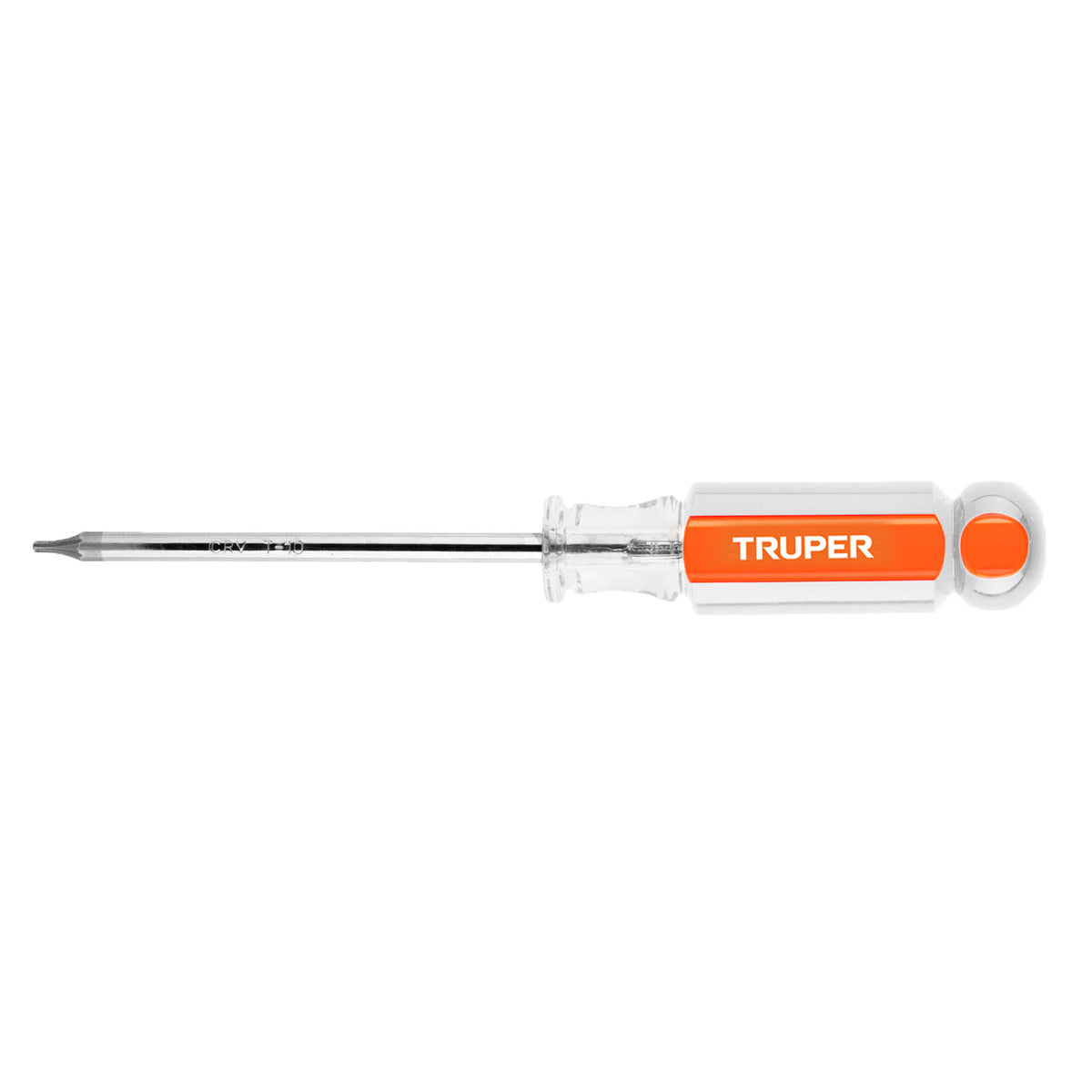 Desarmador de punta torx Truper T-10 con mango de acetato