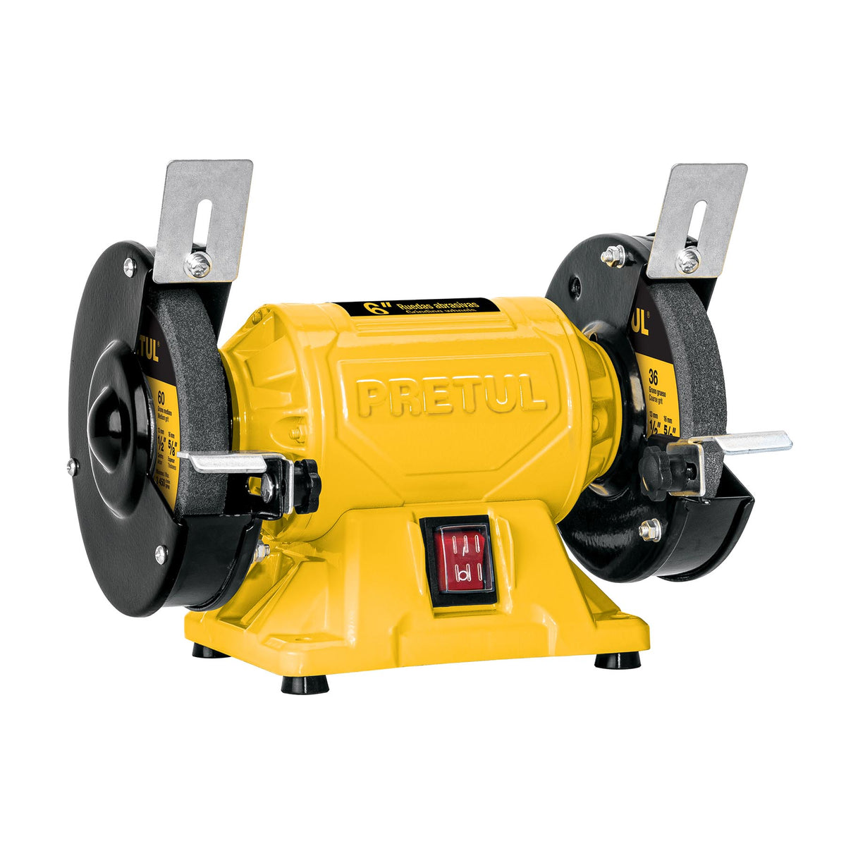 Esmeril de banco Pretul de 6 pulgadas con motor de 1/4 HP