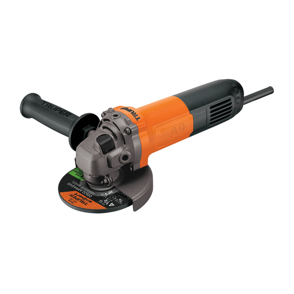 Esmeriladora angular Truper PRO 4 1/2 pulgadas con guarda y mango auxiliar
