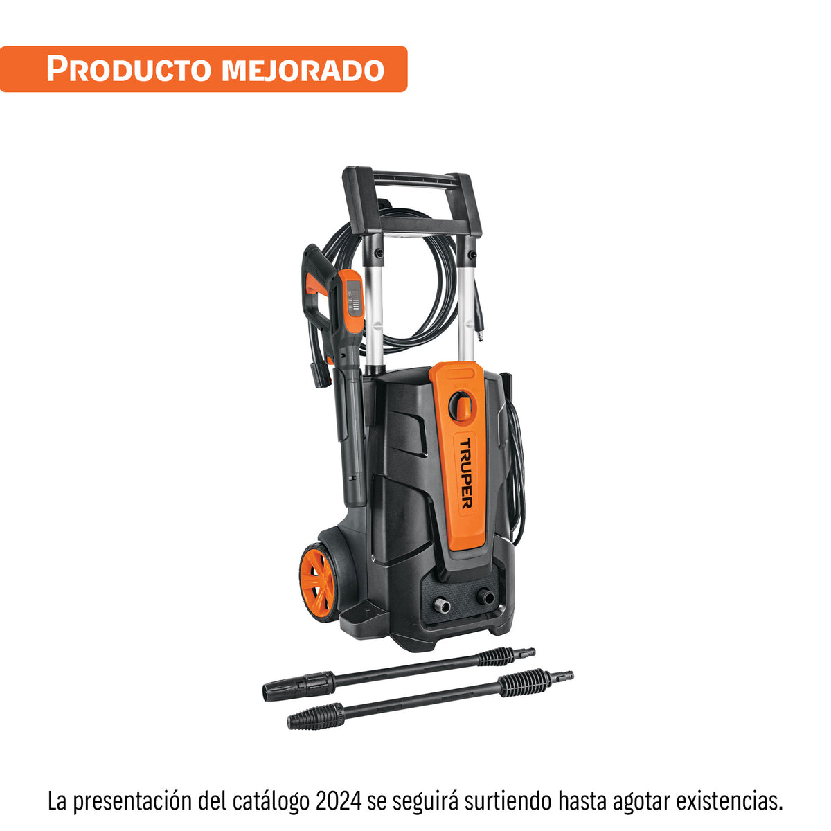 Hidrolavadora eléctrica 2000 PSI Truper HILA-2000 con mango telescópico y cañón de espuma