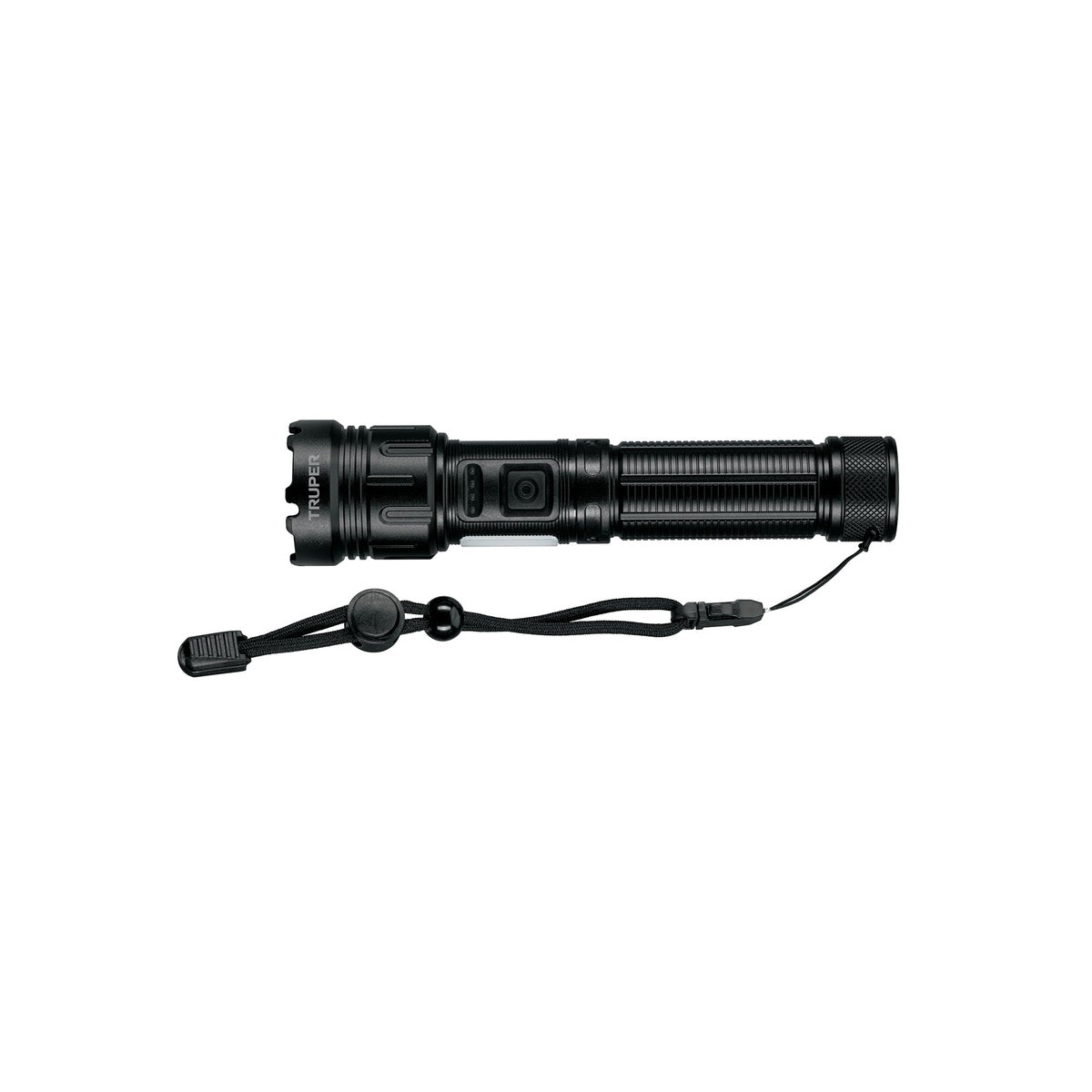 Linterna LED recargable Truper con base magnética y luz lateral de emergencia