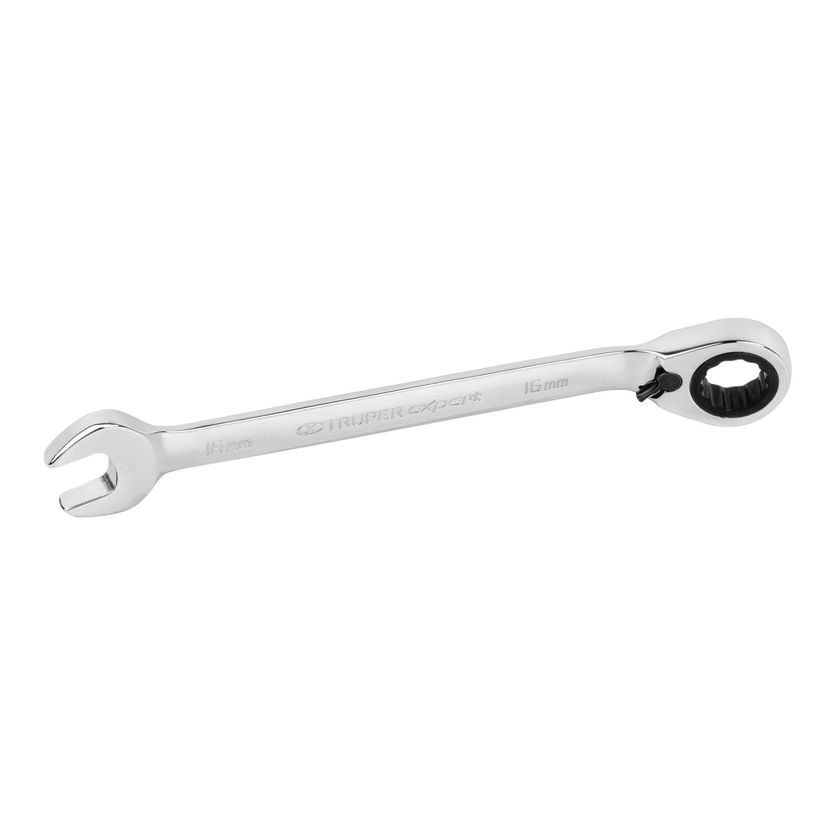 Llave combinada con matraca reversible Truper Expert de 16 mm