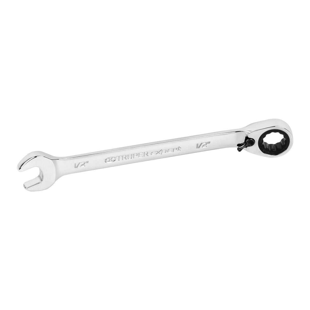 Llave combinada con matraca reversible Truper Expert de 1/2 pulgada