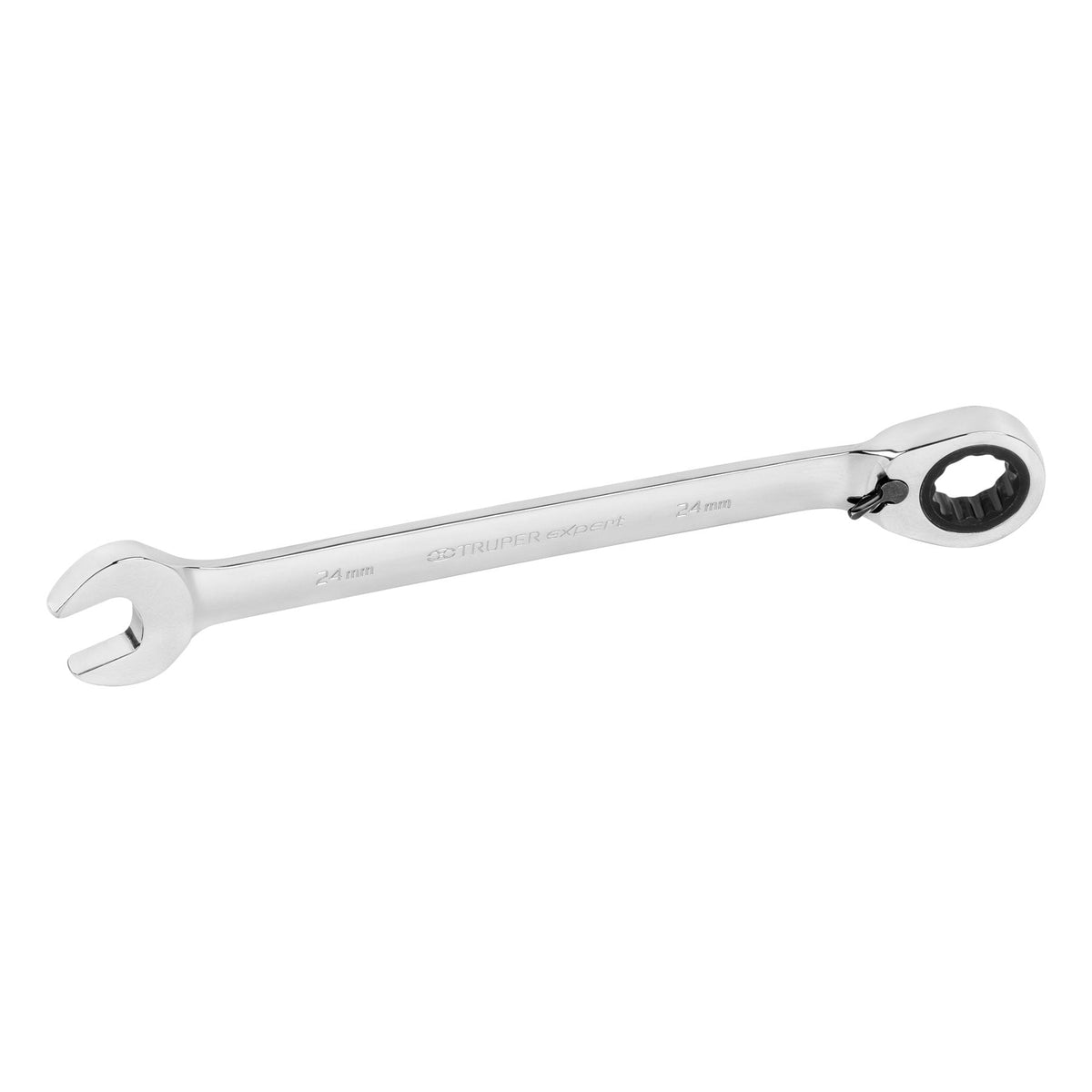Llave combinada con matraca reversible Truper Expert de 24 mm