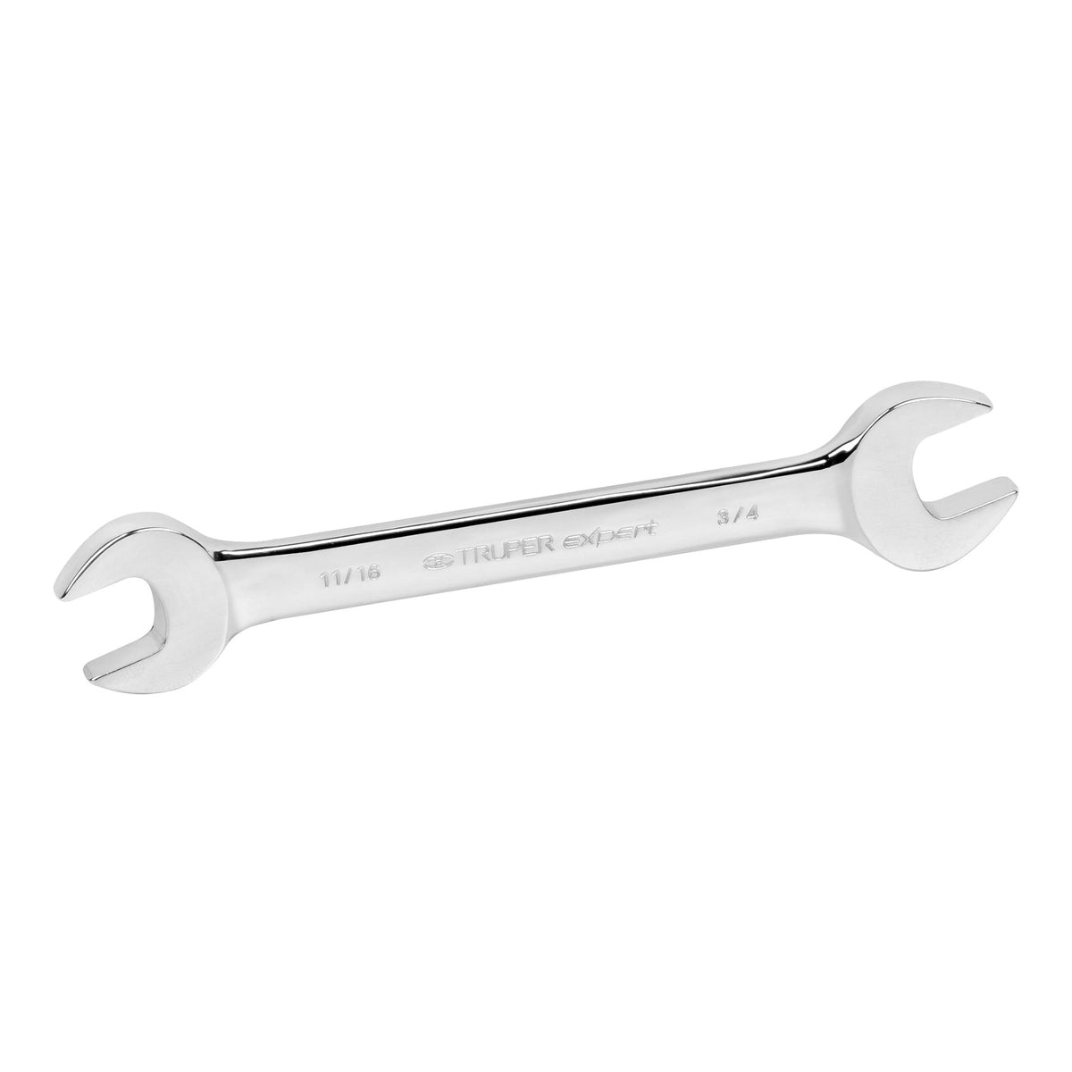 Llave espanola Truper Expert de cromo vanadio, 11/16 por 3/4 de pulgada