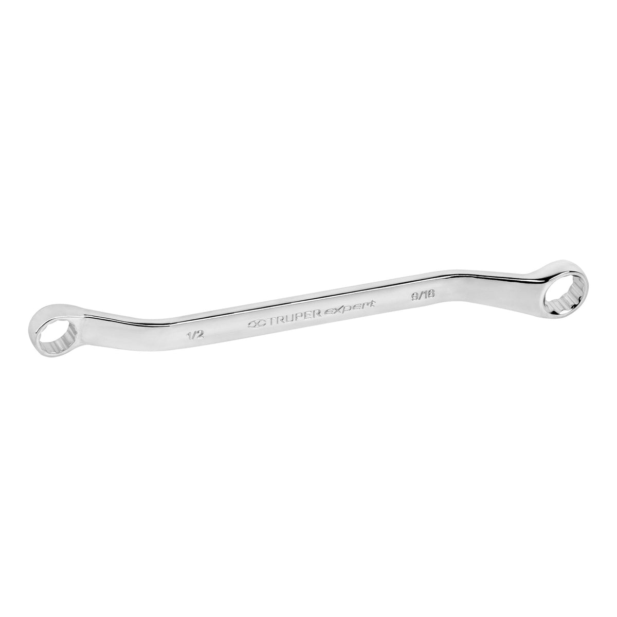 Llave de estrias Truper Expert de 12 puntas, 1/2 por 9/16 de pulgada