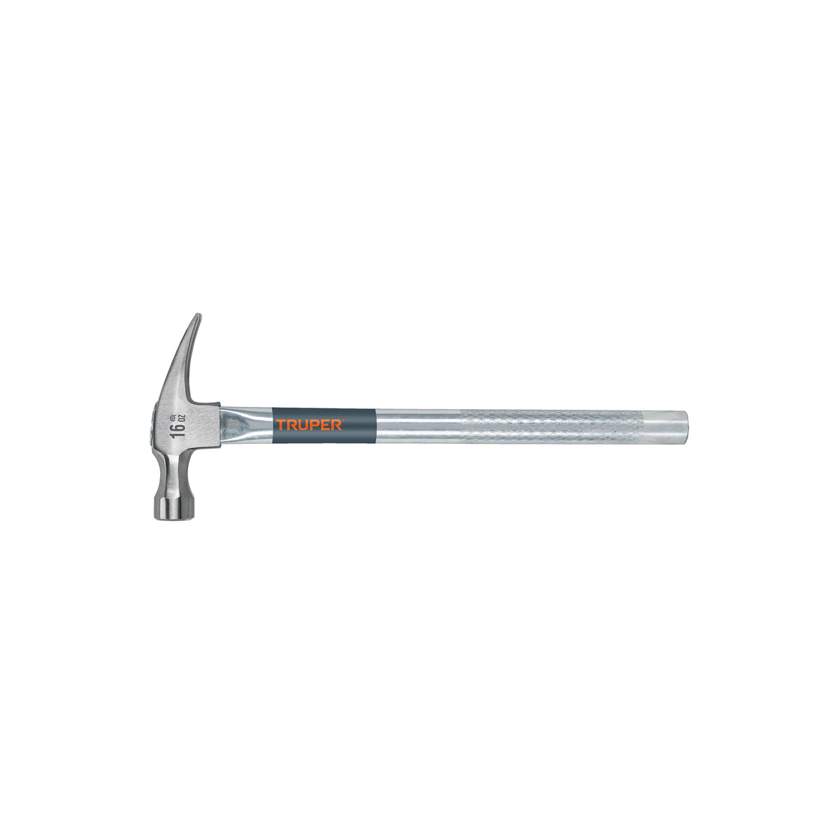 Martillo de uña Truper tubular con mango galvanizado antiderrapante