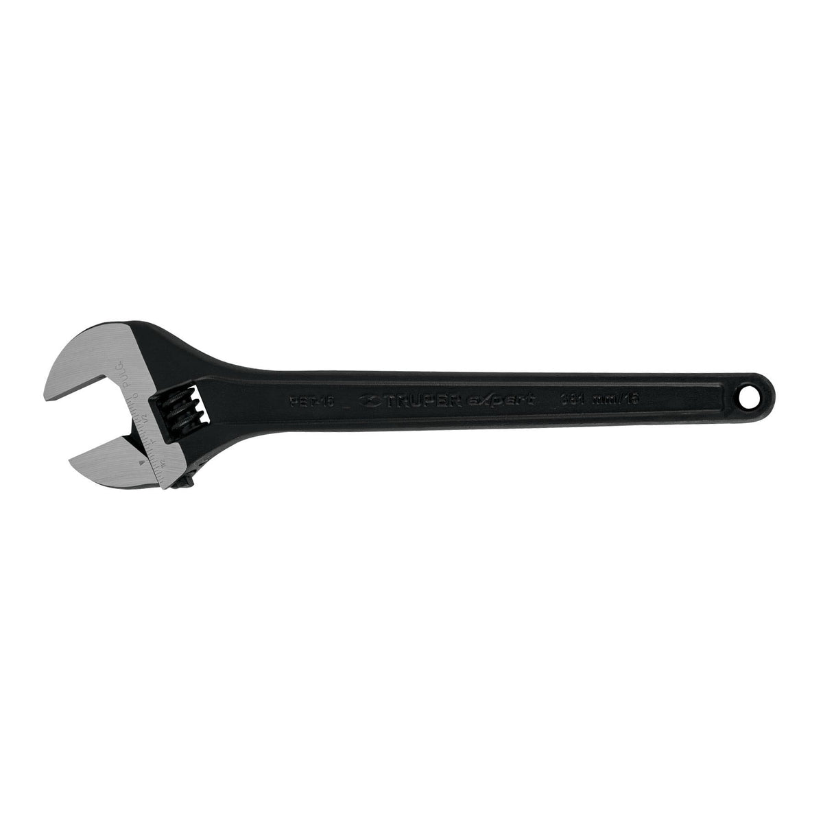 Llave ajustable perico Truper Expert pavonado de 15 pulgadas (38 cm)