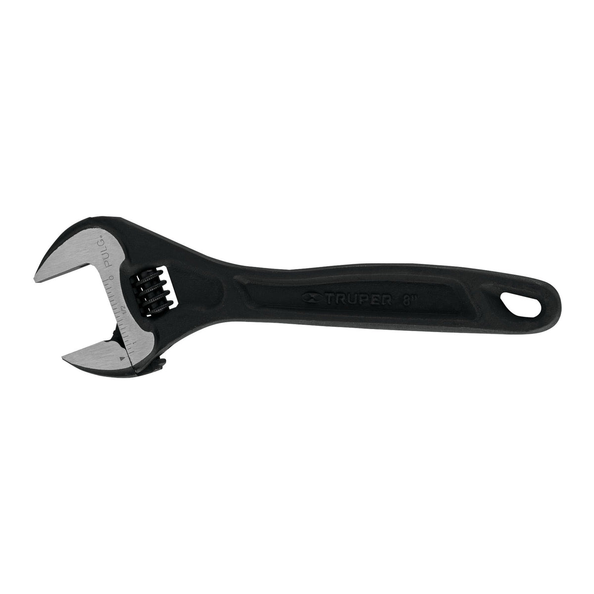 Llave ajustable perico Truper Expert pavonado de 8 pulgadas (20 cm)