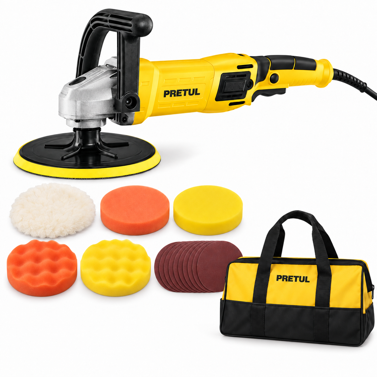 Pulidora para Auto Truper y Pretul — Rotativa y Orbital
