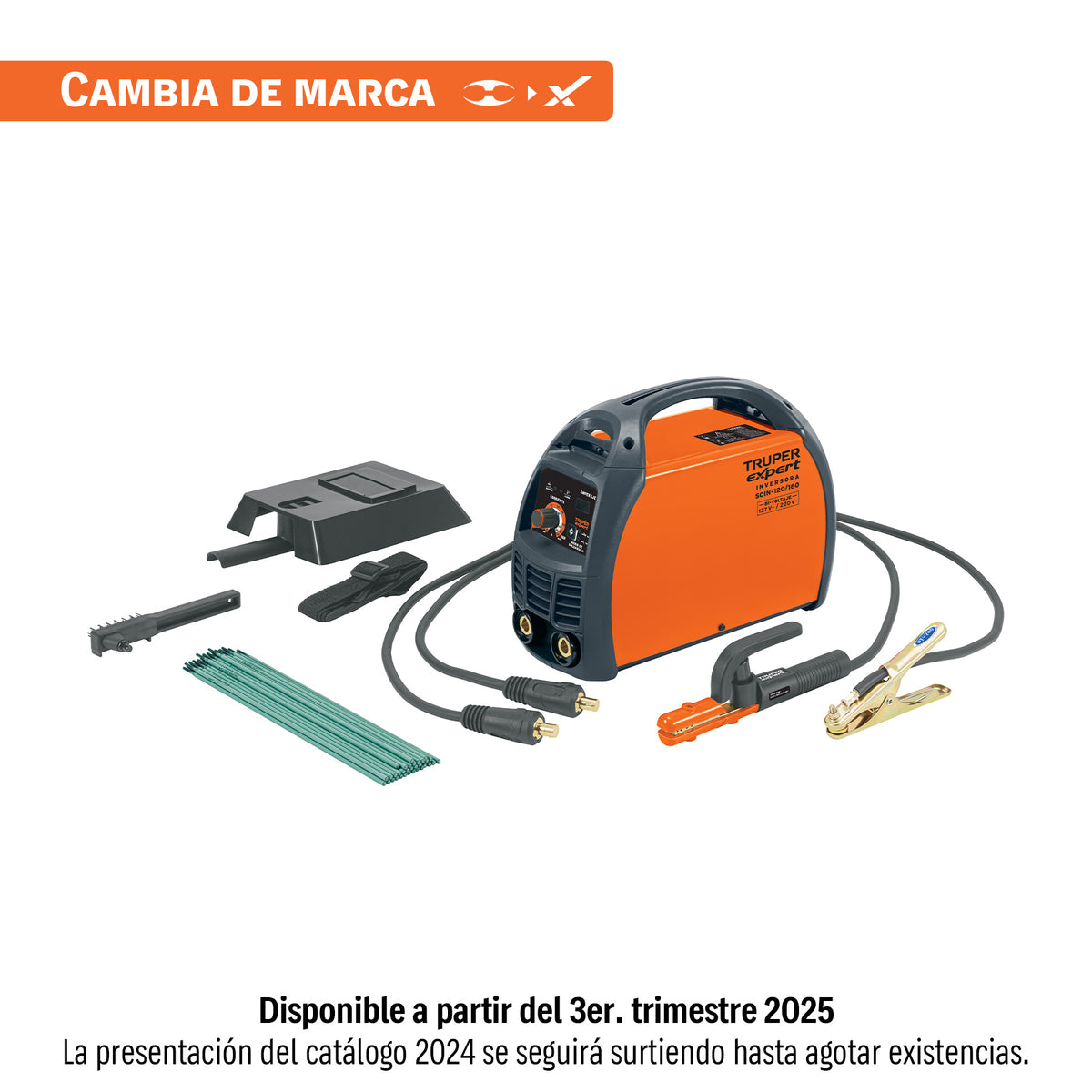 Soldadora inversora Truper Expert de 160 amperes, bi-voltaje 127 y 220 volts