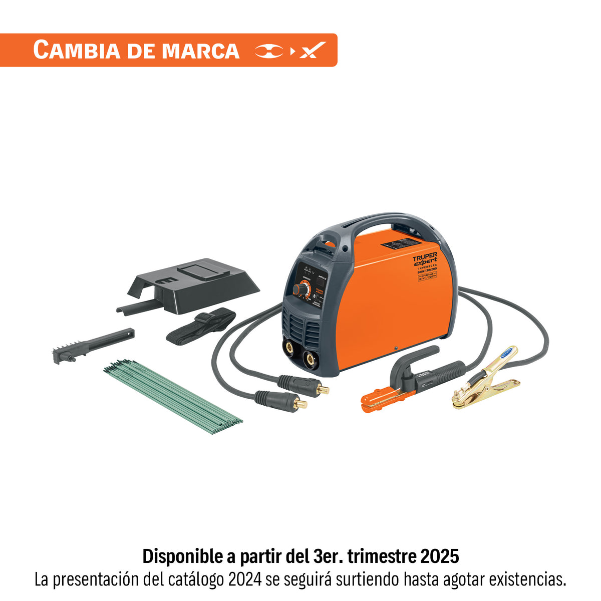 Soldadora inversora Truper Expert de 200 amperes, bi-voltaje 127 y 220 volts