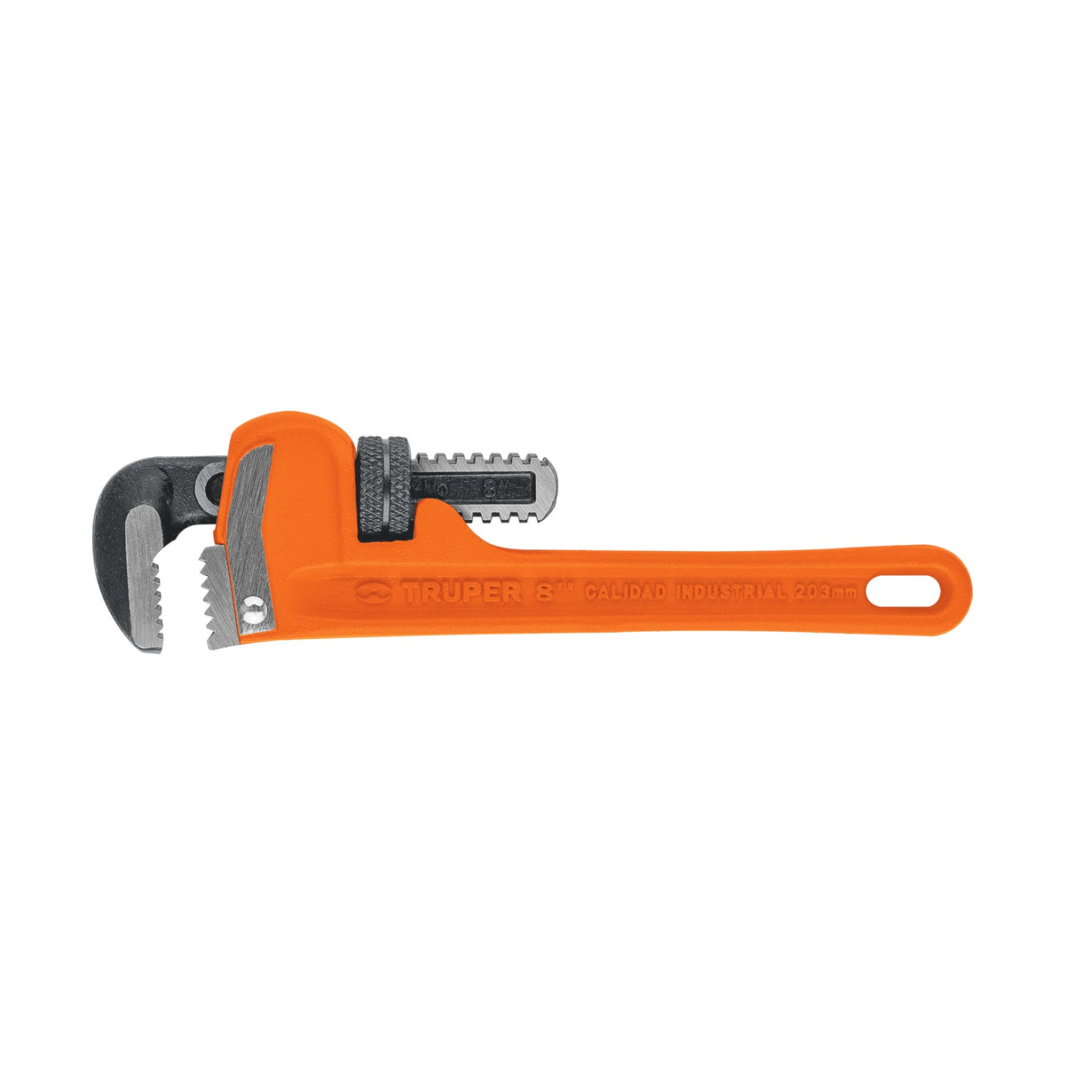 Llave stilson Truper de hierro ductil de 8 pulgadas (20 cm)