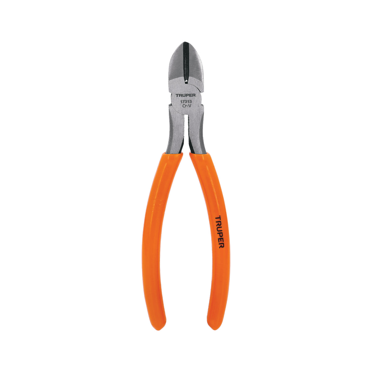 Pinza de corte diagonal Truper con mango de PVC y acero al cromo vanadio