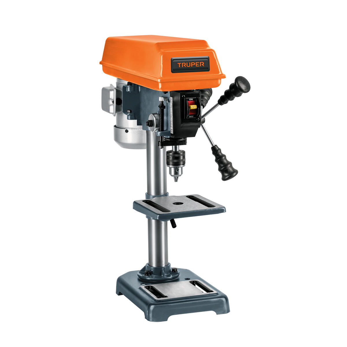 Taladro de banco Truper TAPI-8 con mesa inclinable y tope de profundidad