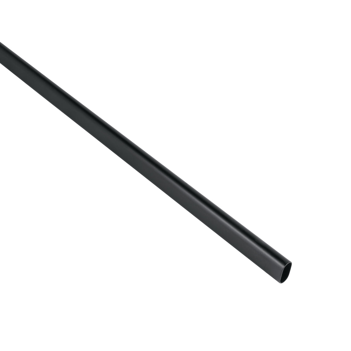 Tubo ovalado para closet Hermex negro mate de 3 metros