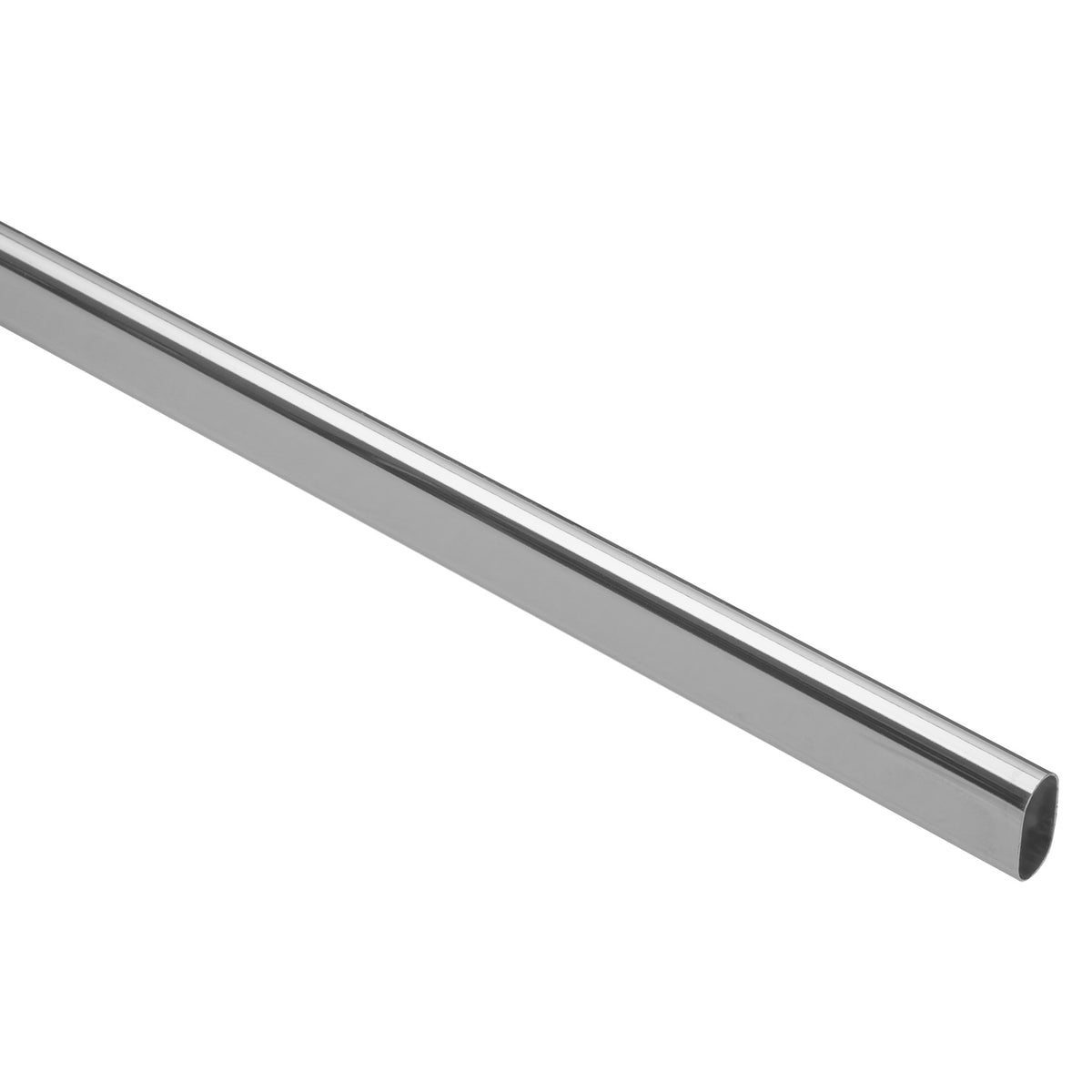 Tubo ovalado para closet Hermex de aluminio de 3 metros