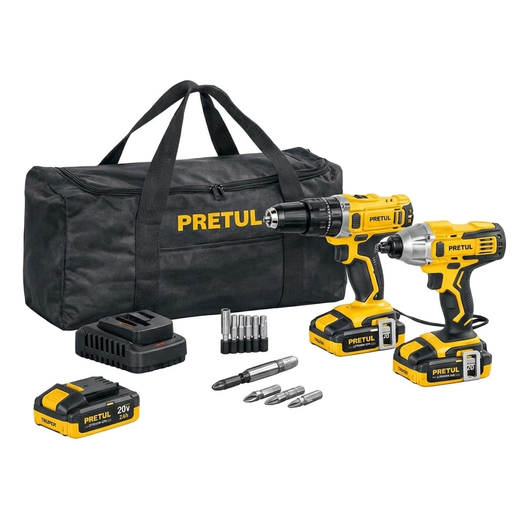 Combo rotomartillo/dest + dest/impacto, 20V, PRETUL