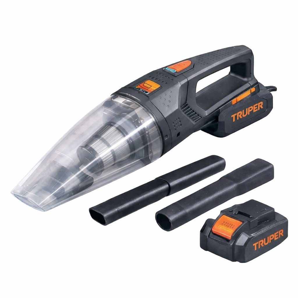 Aspiradora inalámbrica para auto 20V. Truper Max.